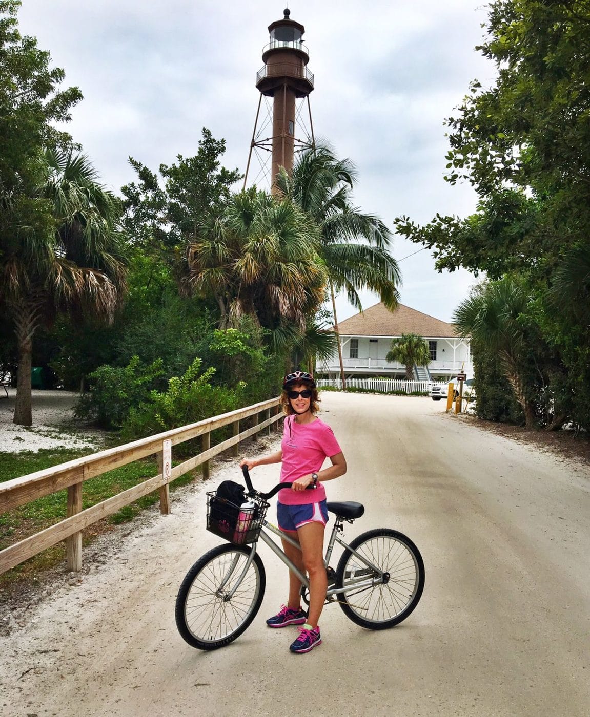 island getaway, historic sanibel lighthouse, sanibel island, biking on sanibel island