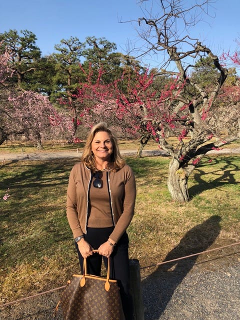 woman standing in a park