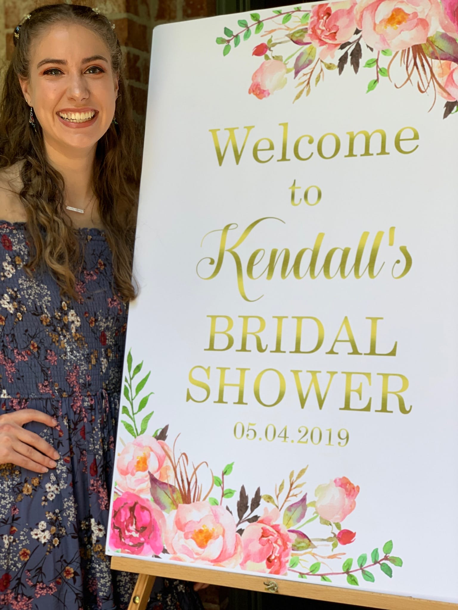 bridal shower welcome sign