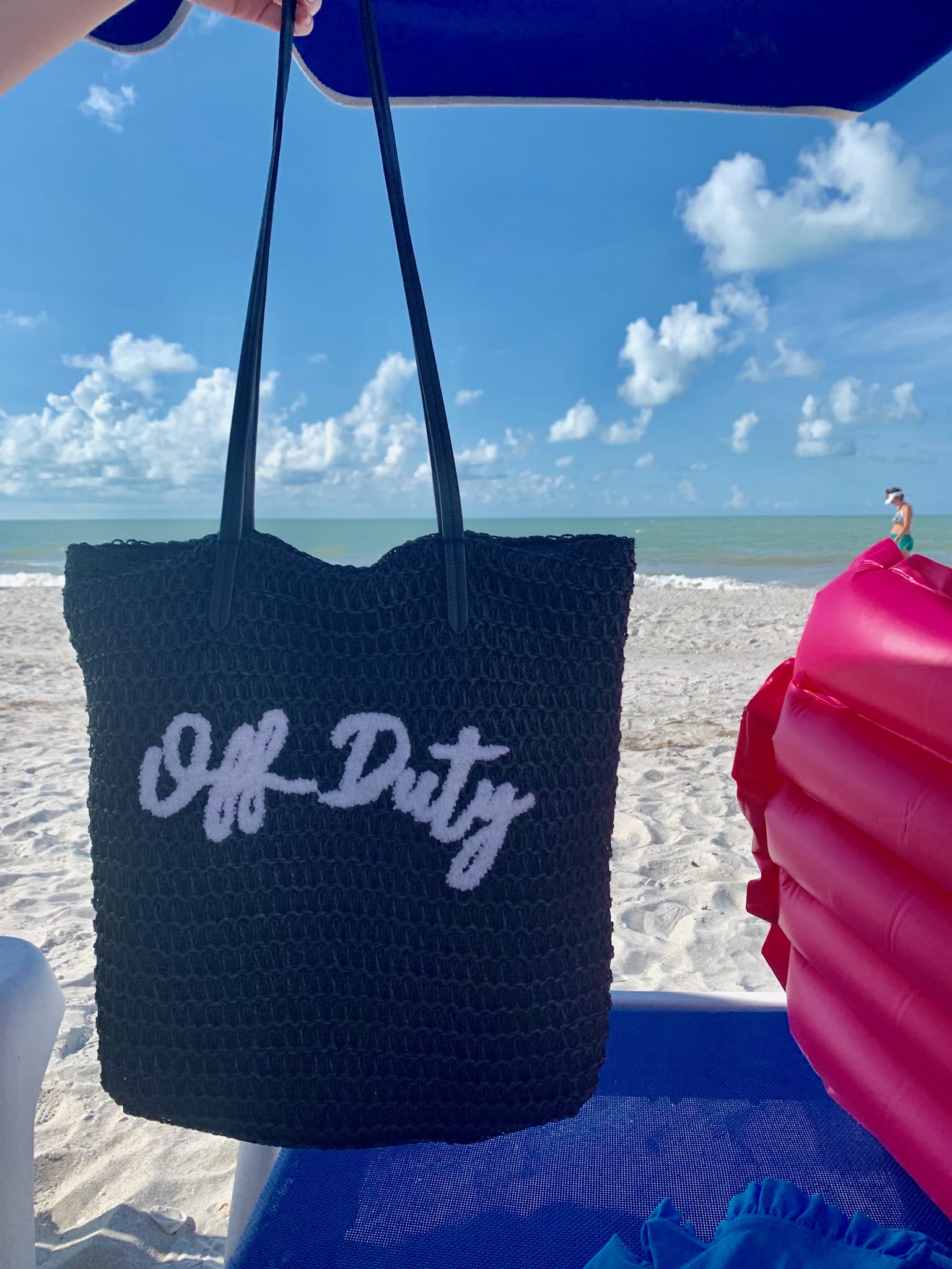 beach bag from sanibel beach trip