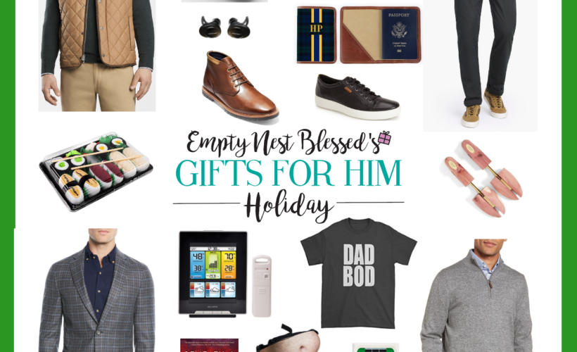 collage of style updates for men and gift ideas for him