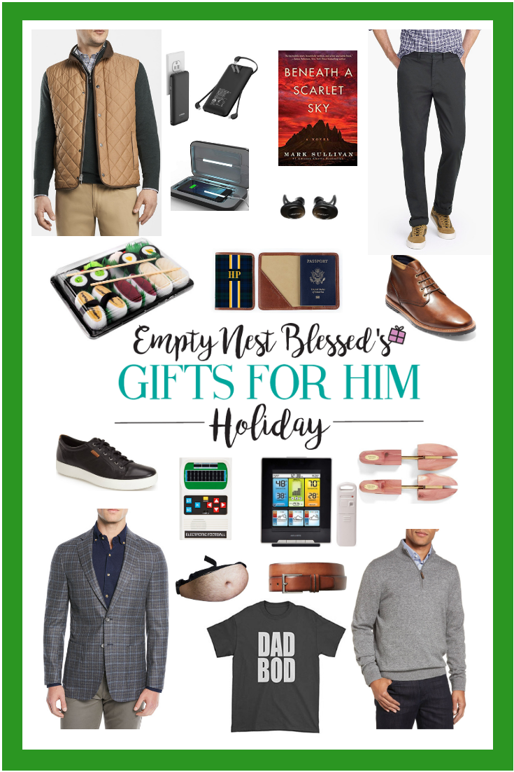 collage of style updates for men and gift ideas for him