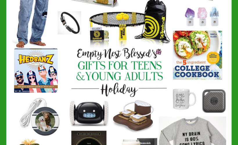 collage of gift ideas for teens and young adults