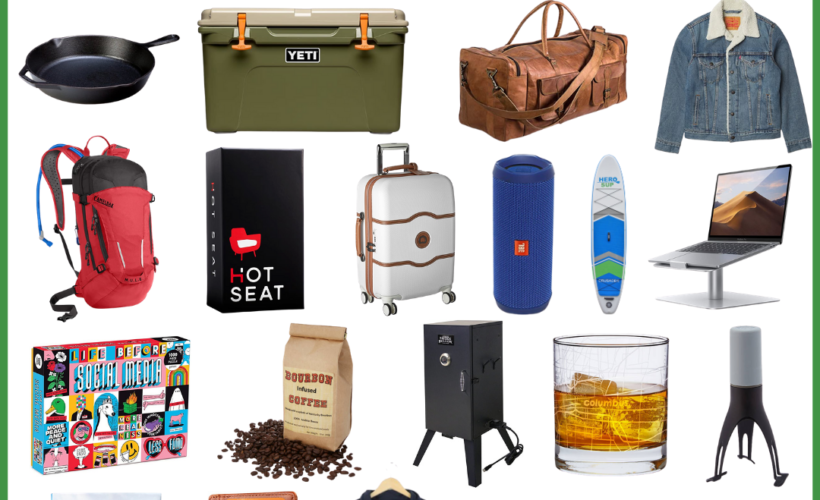 collage of gift ideas for young adults