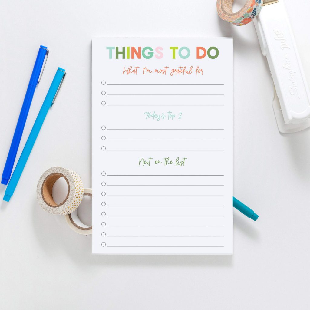 gratitude to do list from joy creative shop