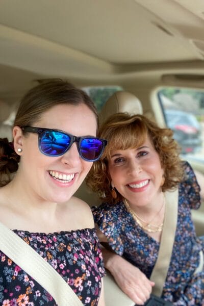 empty nester over 50 with her daughter