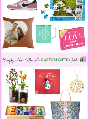 Collage of custom gifts