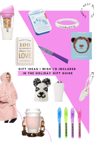 collage of gift ideas