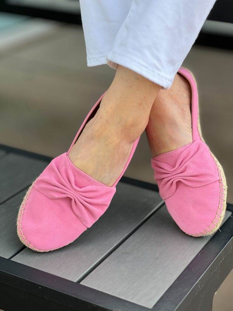 pink bow espadrilles from talbots