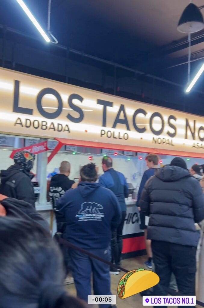 interior of los tacos in nyc