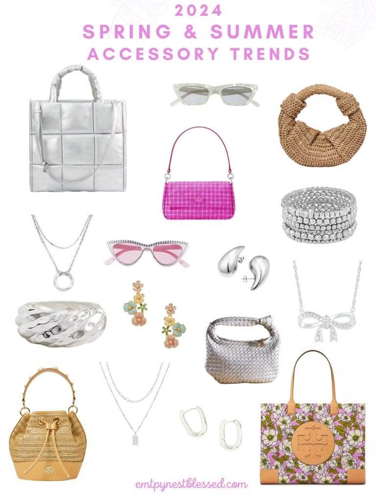 collage of 2024 accessory trends