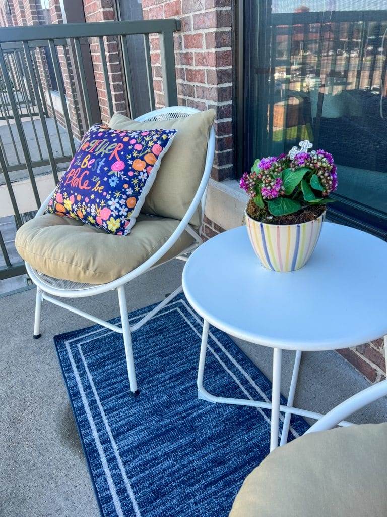 balcony of waco loft after remodel