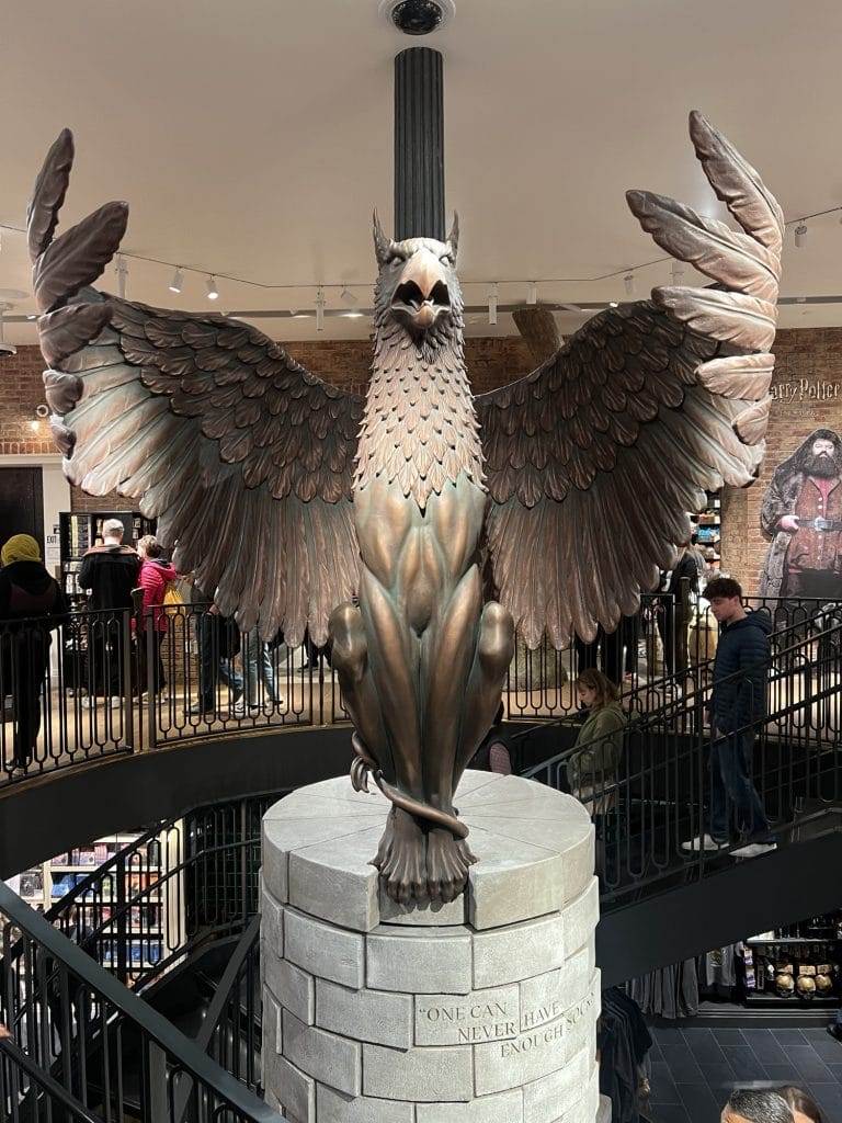 big bird inside harry potter store nyc