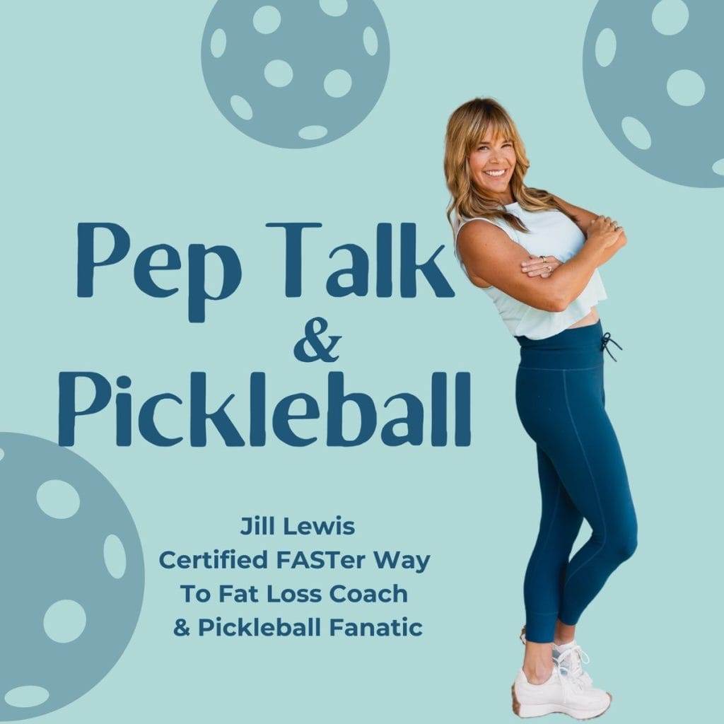 graphic from pep talk and pickleball podcast