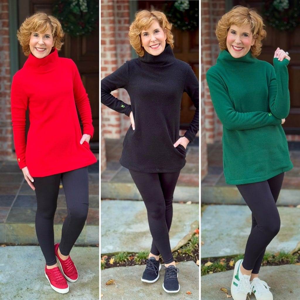 woman over 50 wearing dudley stephens tunic