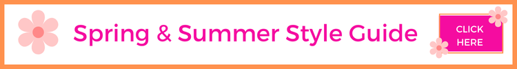 Banner that reads spring and summer style guide