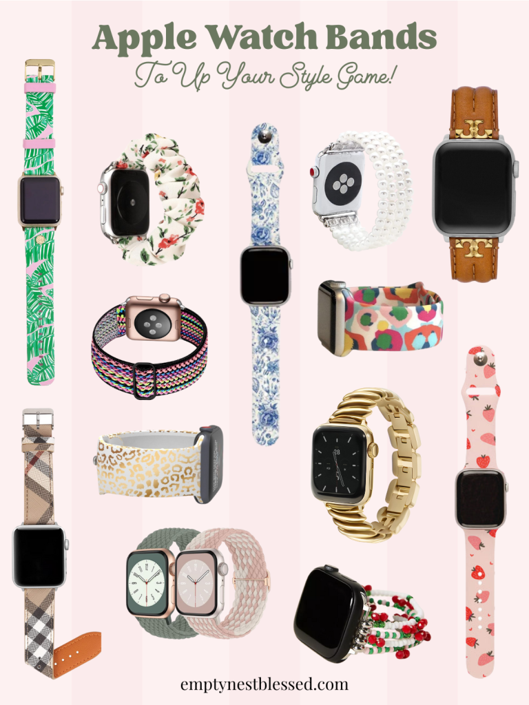 collage of apple watch bands to up your style game